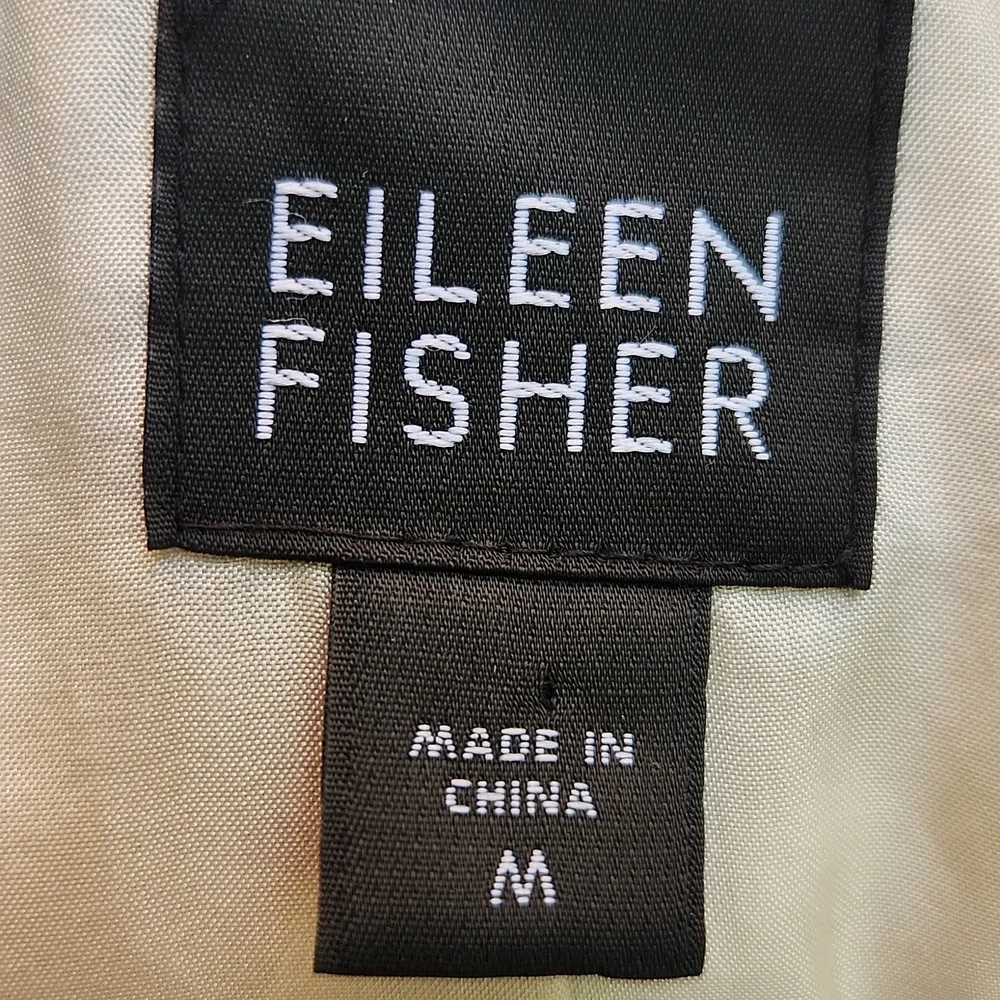 Eileen Fisher 100% silk light weight long coat PERFECT FOR FALL OR SPRING - Picture 5 of 12